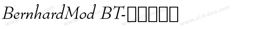 BernhardMod BT字体转换